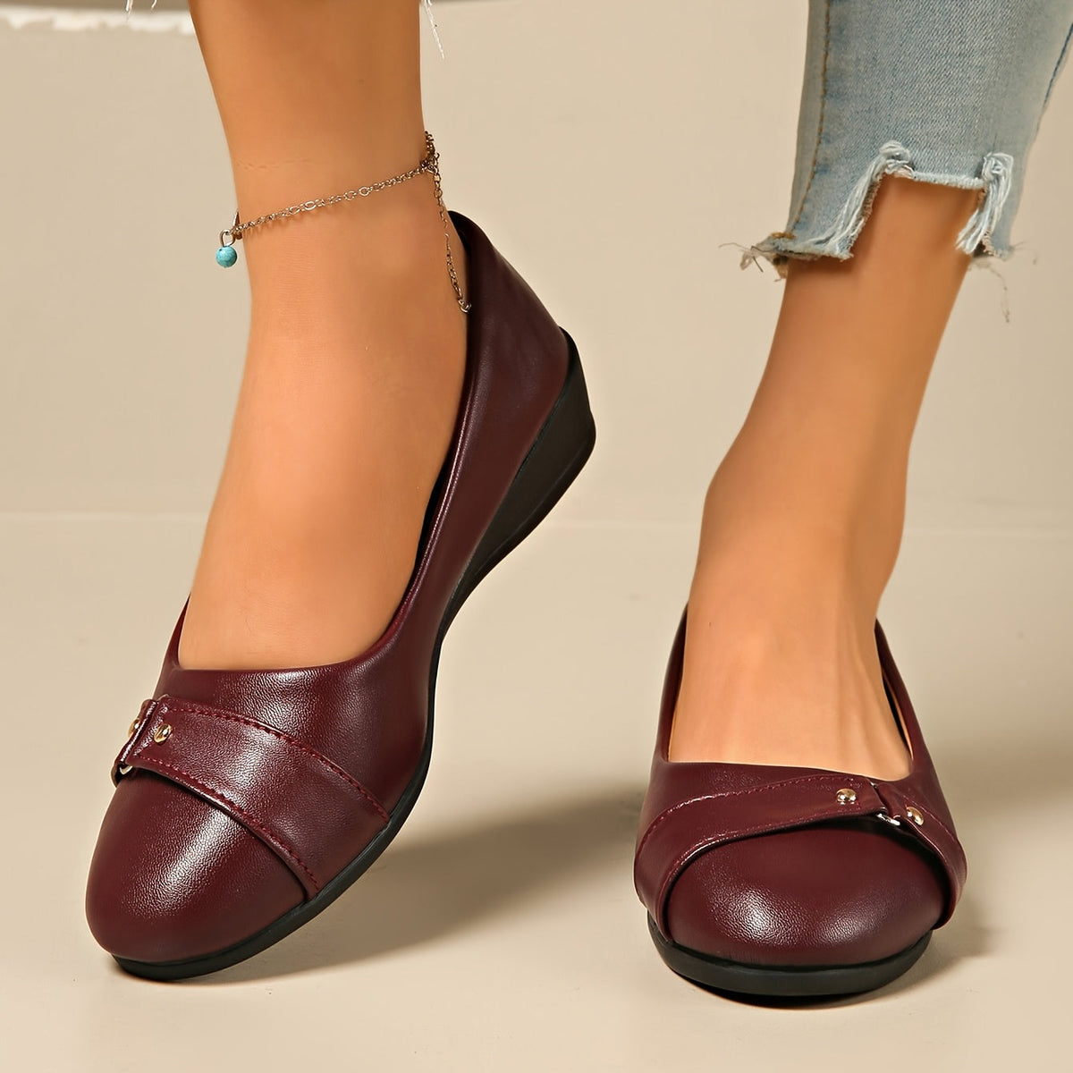 Mavis | Gepolsterte Schuhe mit Keilabsatz