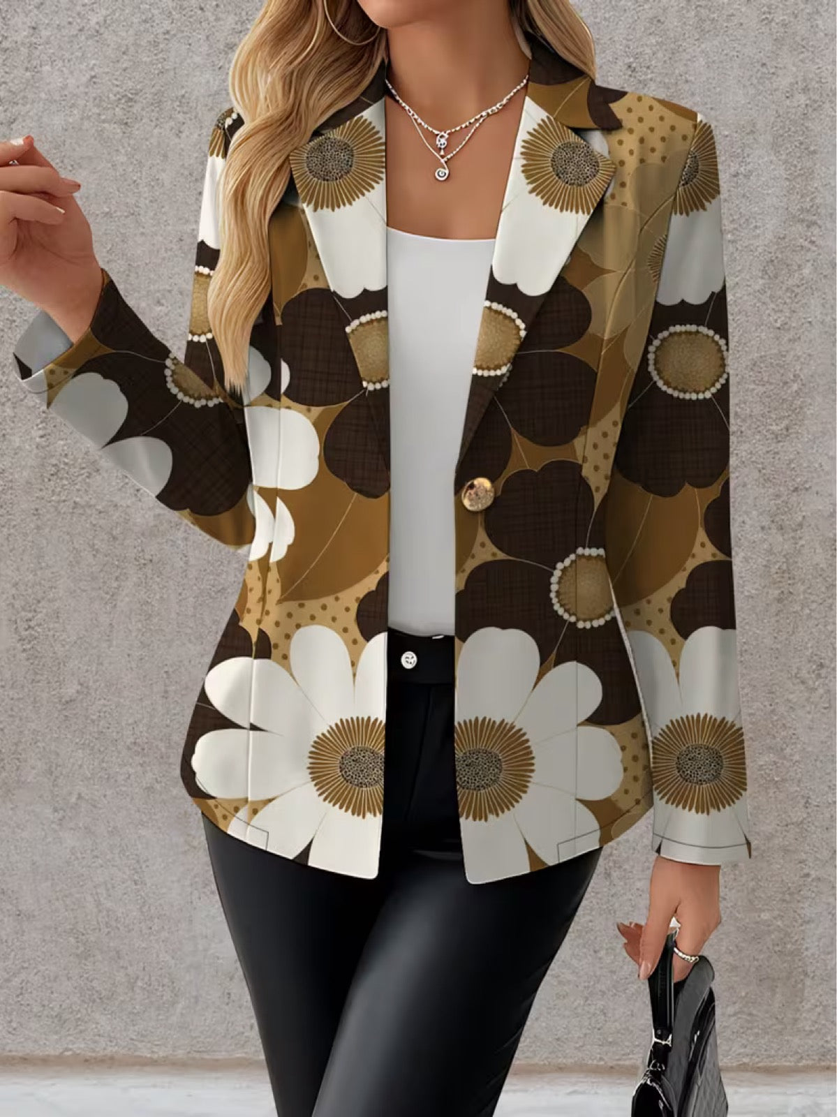 Margaret | Blazer mit markantem Blumenprint