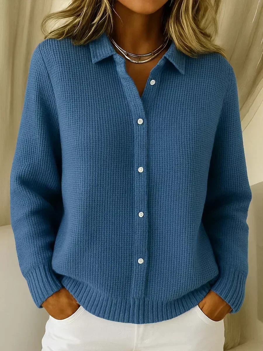 KATRINA™ | Strukturierte Strickjacke mit Knöpfen