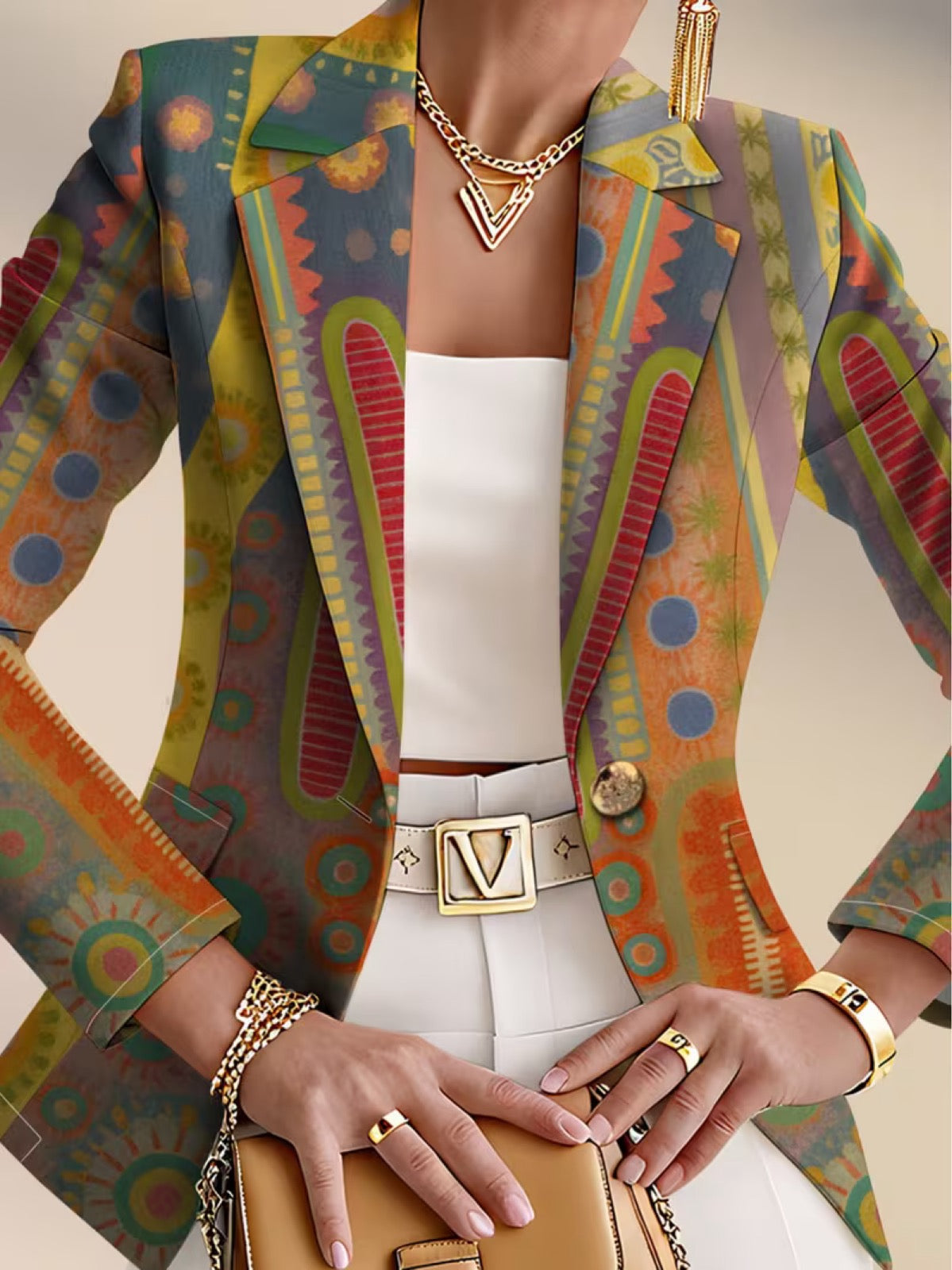 Juliette | Blazer mit kunstvollen Medaillons
