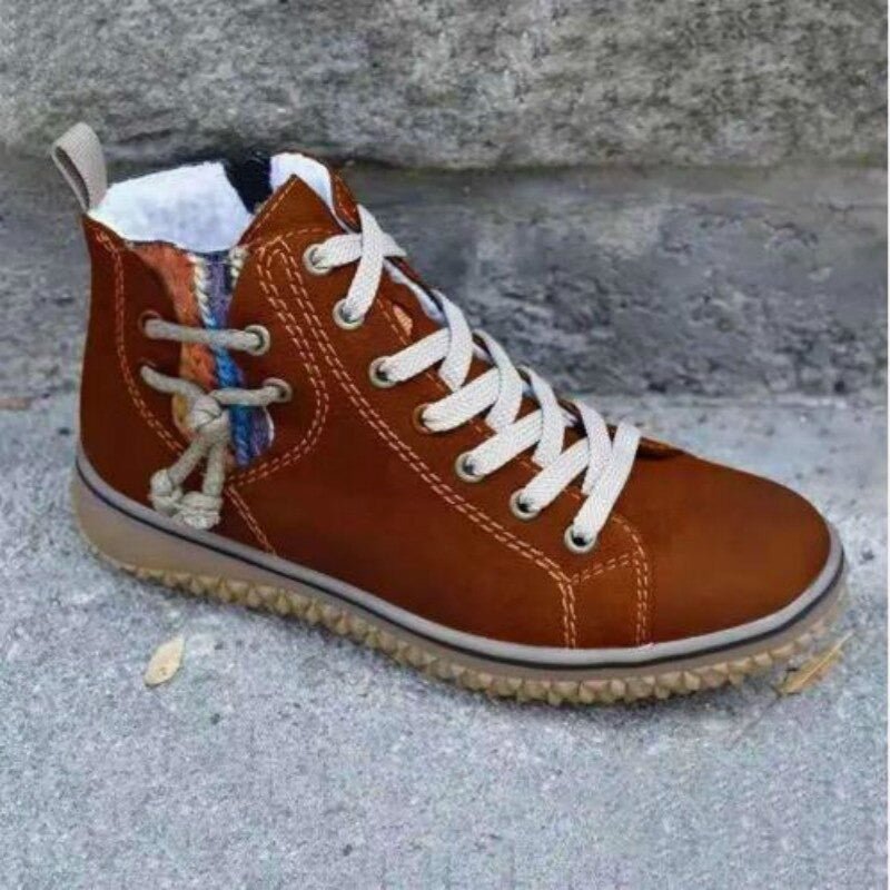 Elwira | Wasserdichte orthopädische Retro-Stiefeletten