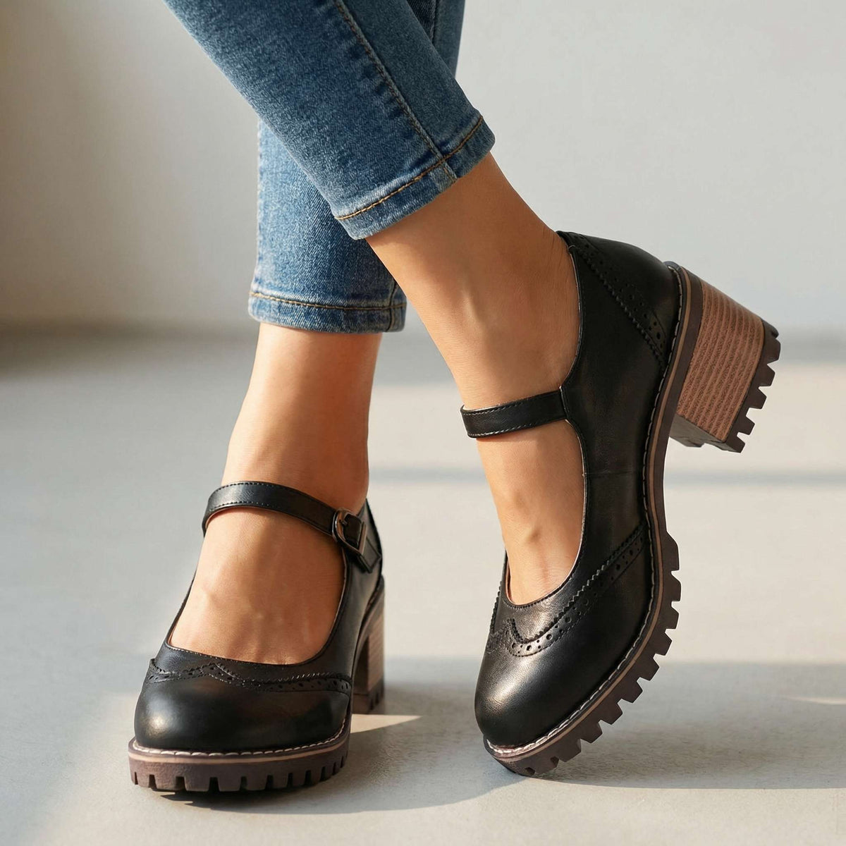 Karoline | Elegante T-Riemen-Schuhe