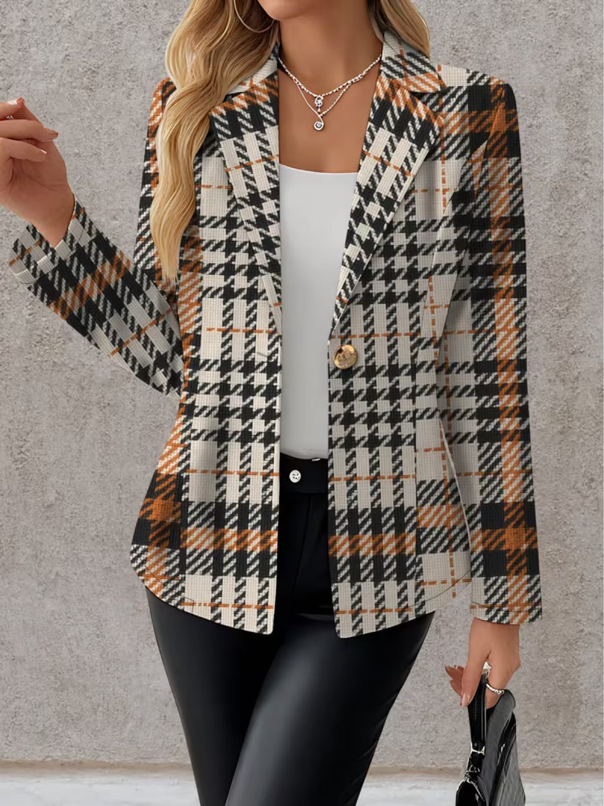 Philippa | Taillierter Hahnentritt-Blazer