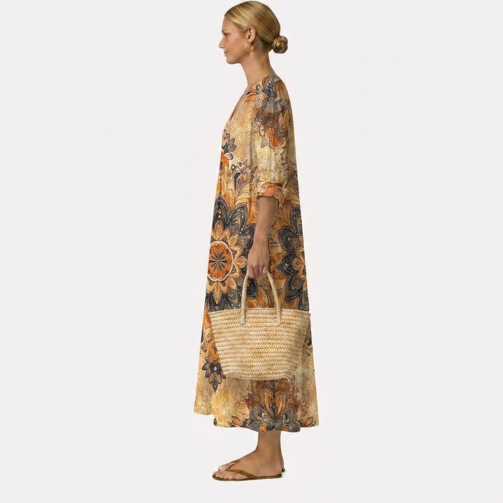 Dora™ | Florales Kleid mit natürlicher Eleganz