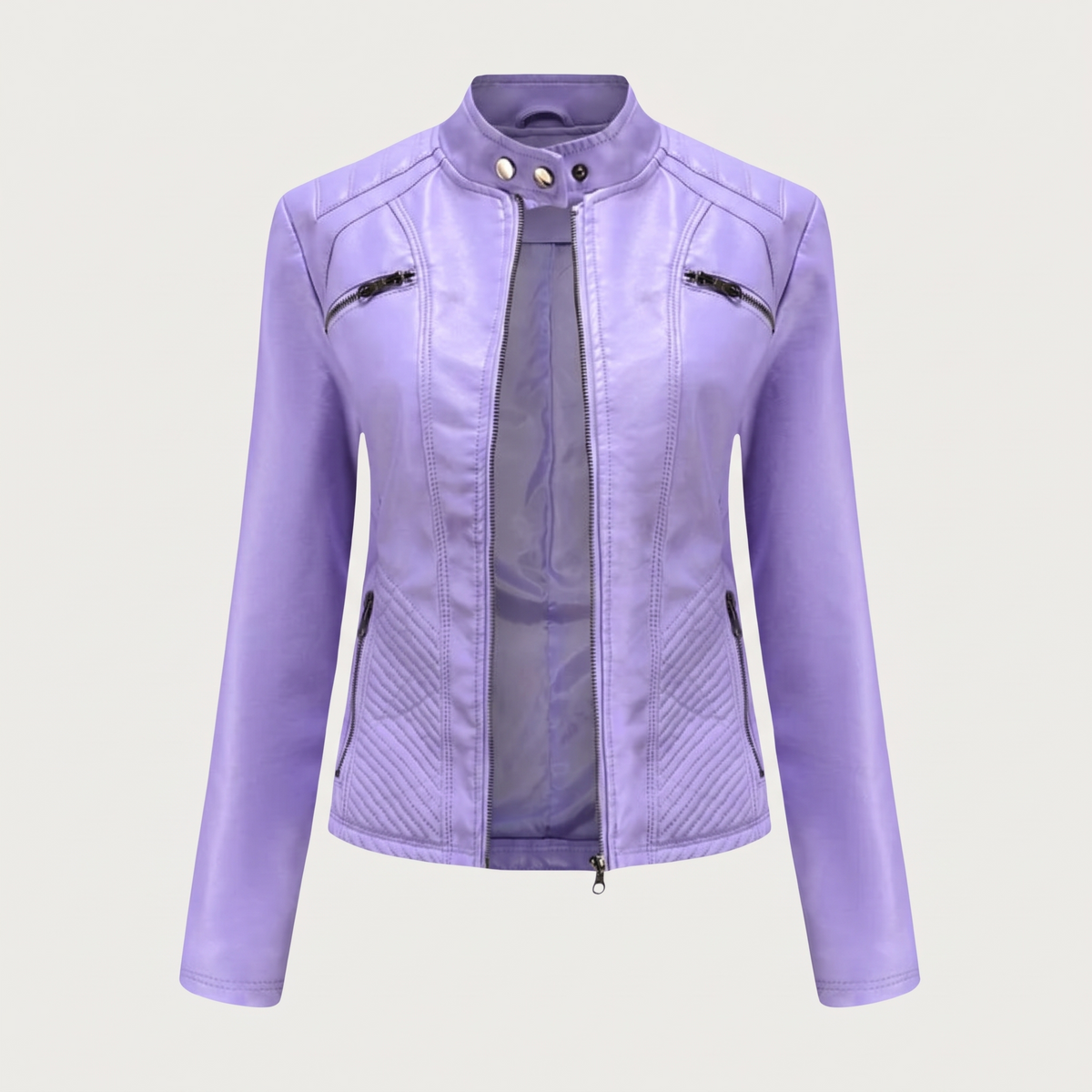 Samanta | Bikerjacke mit Stehkragen