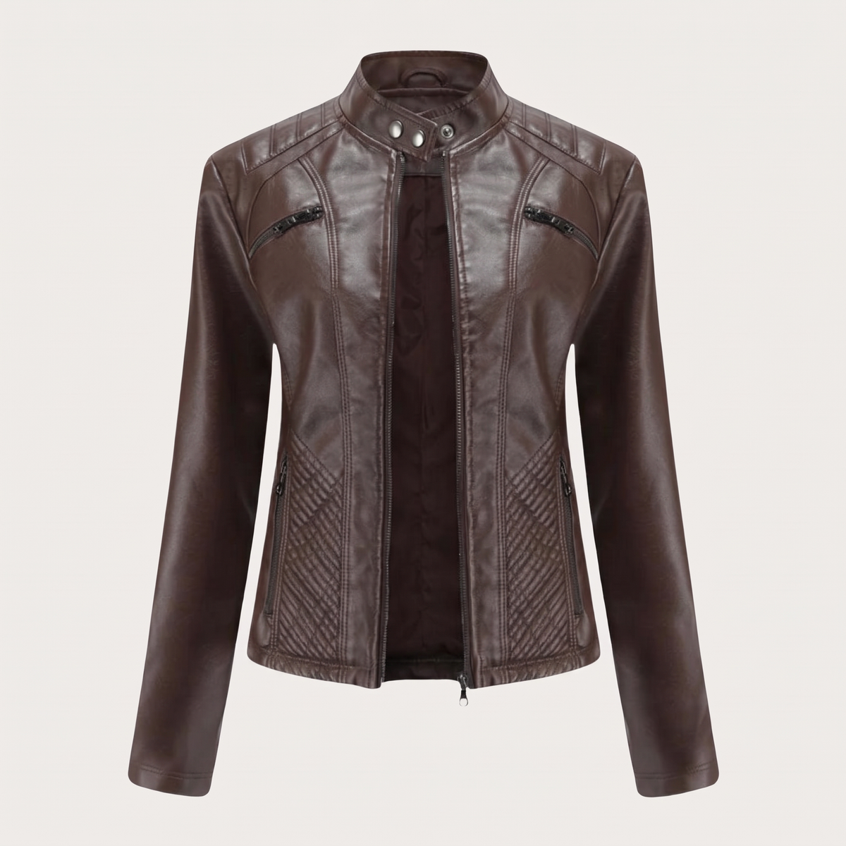 Samanta | Bikerjacke mit Stehkragen