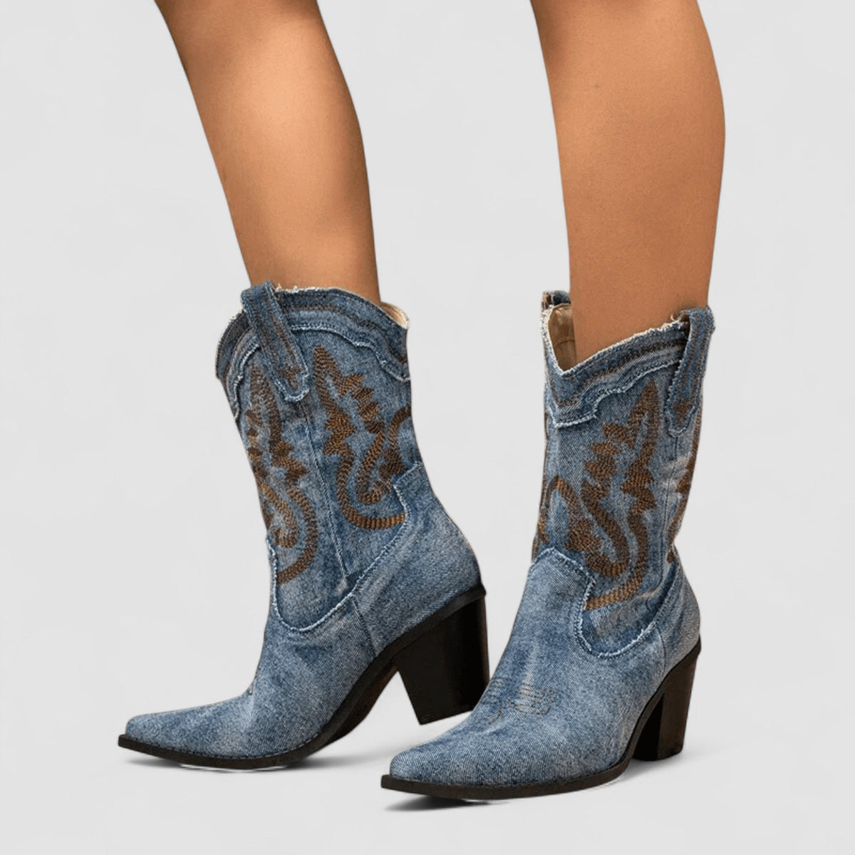 Callie | Bestickte Western-Stiefeletten