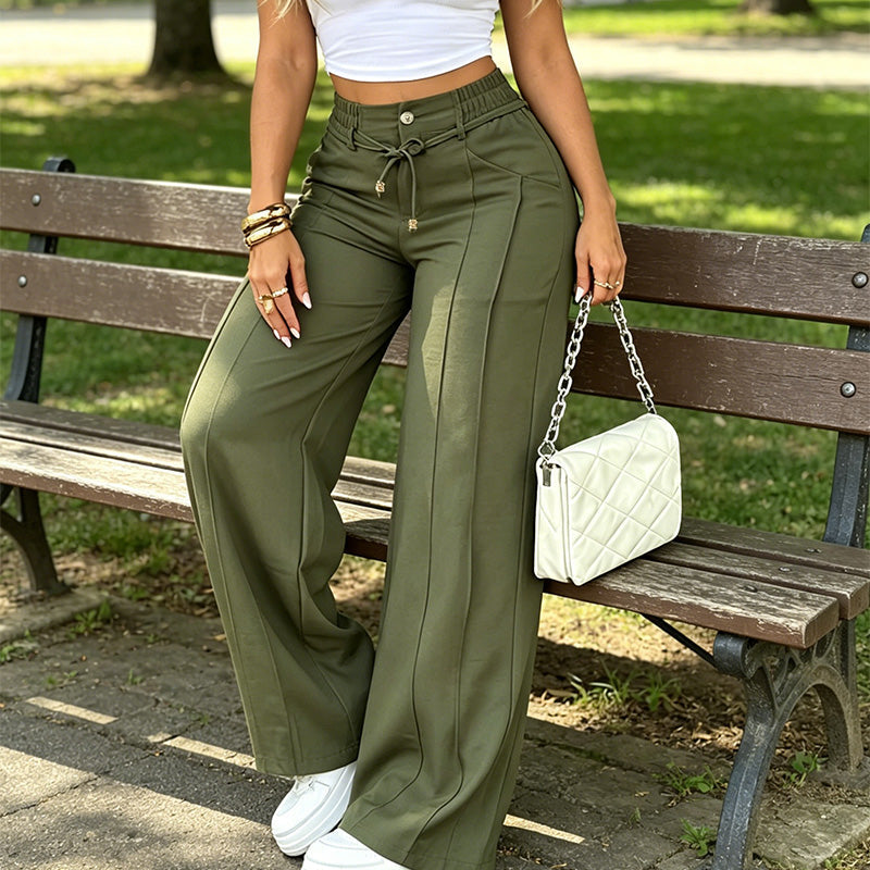 Nora – High-Waist-Hose mit weitem Bein