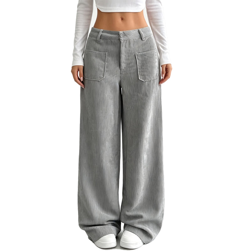 Sophie – Weite Cordhose mit Taschen