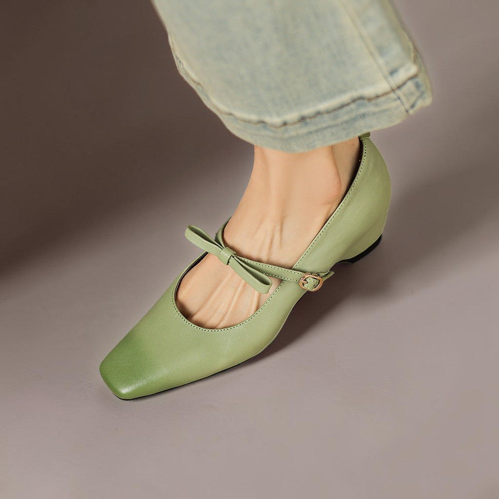 Mette | Elegante Mary-Jane-Schuhe mit Schleife