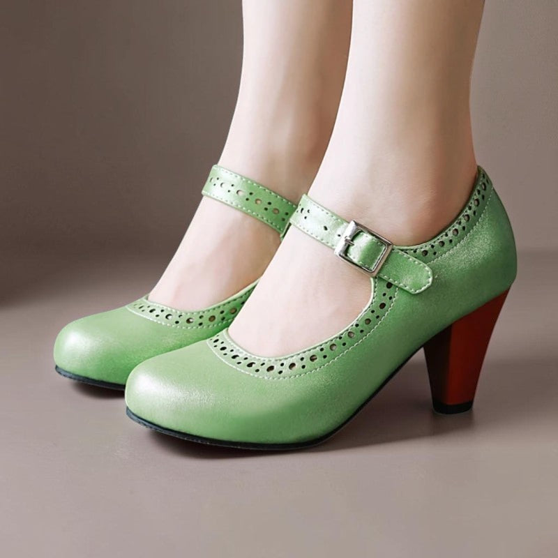 Kirsten | Elegante Mary-Jane-Schuhe mit niedrigem Absatz