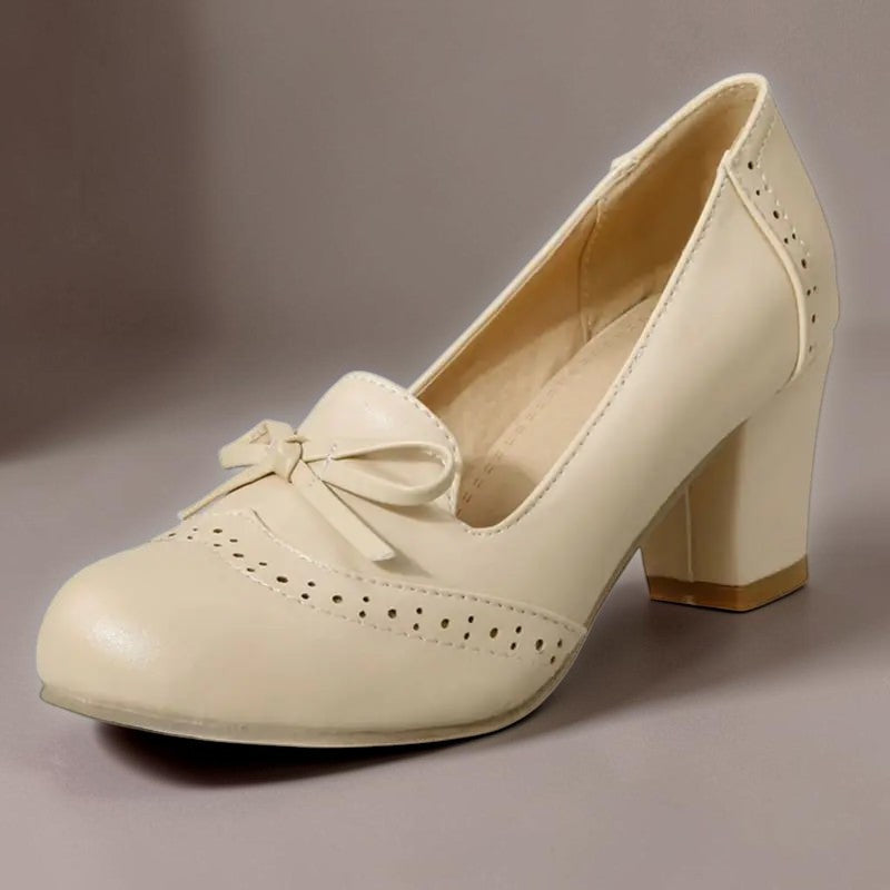 Marianne | Elegante Slip-on-Pumps mit Schleife
