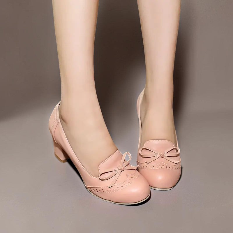 Marianne | Elegante Slip-on-Pumps mit Schleife