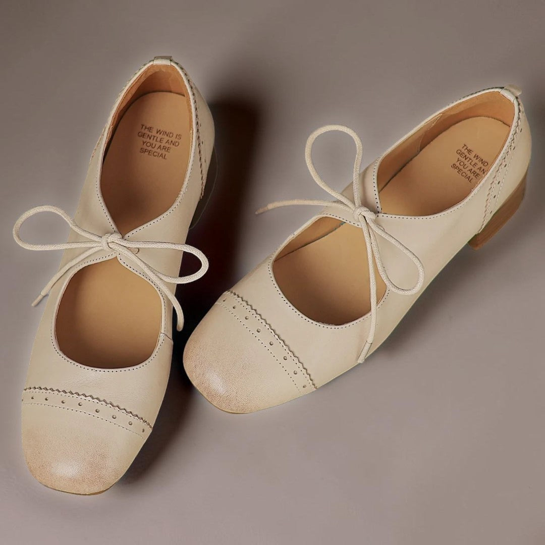 Inge | Elegante Schnürschuhe aus gemustertem Leder