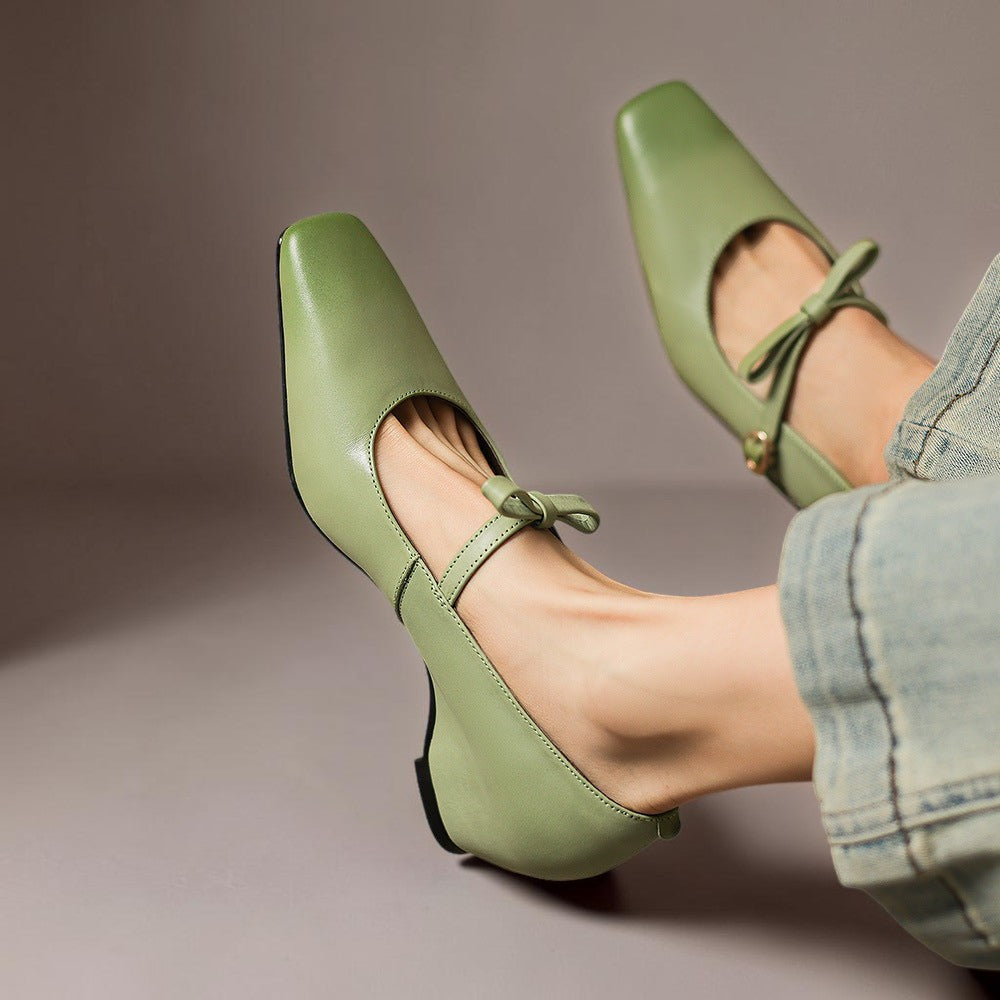 Mette | Elegante Mary-Jane-Schuhe mit Schleife