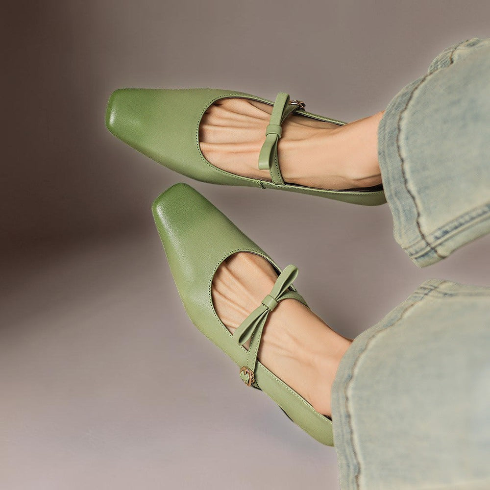 Mette | Elegante Mary-Jane-Schuhe mit Schleife