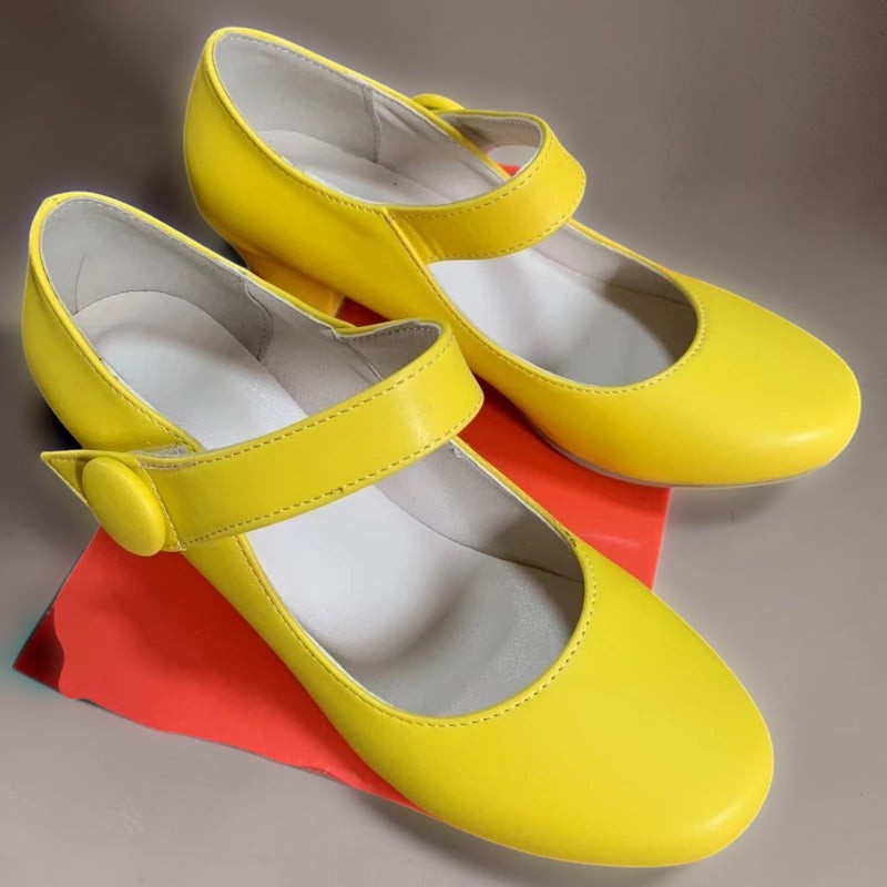 Birgitte | Mary-Jane-Schuhe mit Blockabsatz und verstellbarem Riemen