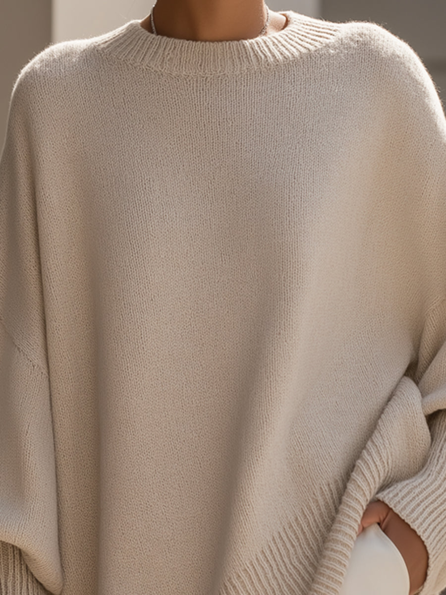 Clarisse | Lockerer Pullover mit weitem Kragen
