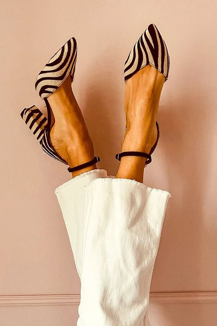 Keren™ | Pfennigabsätze mit Zebradruck