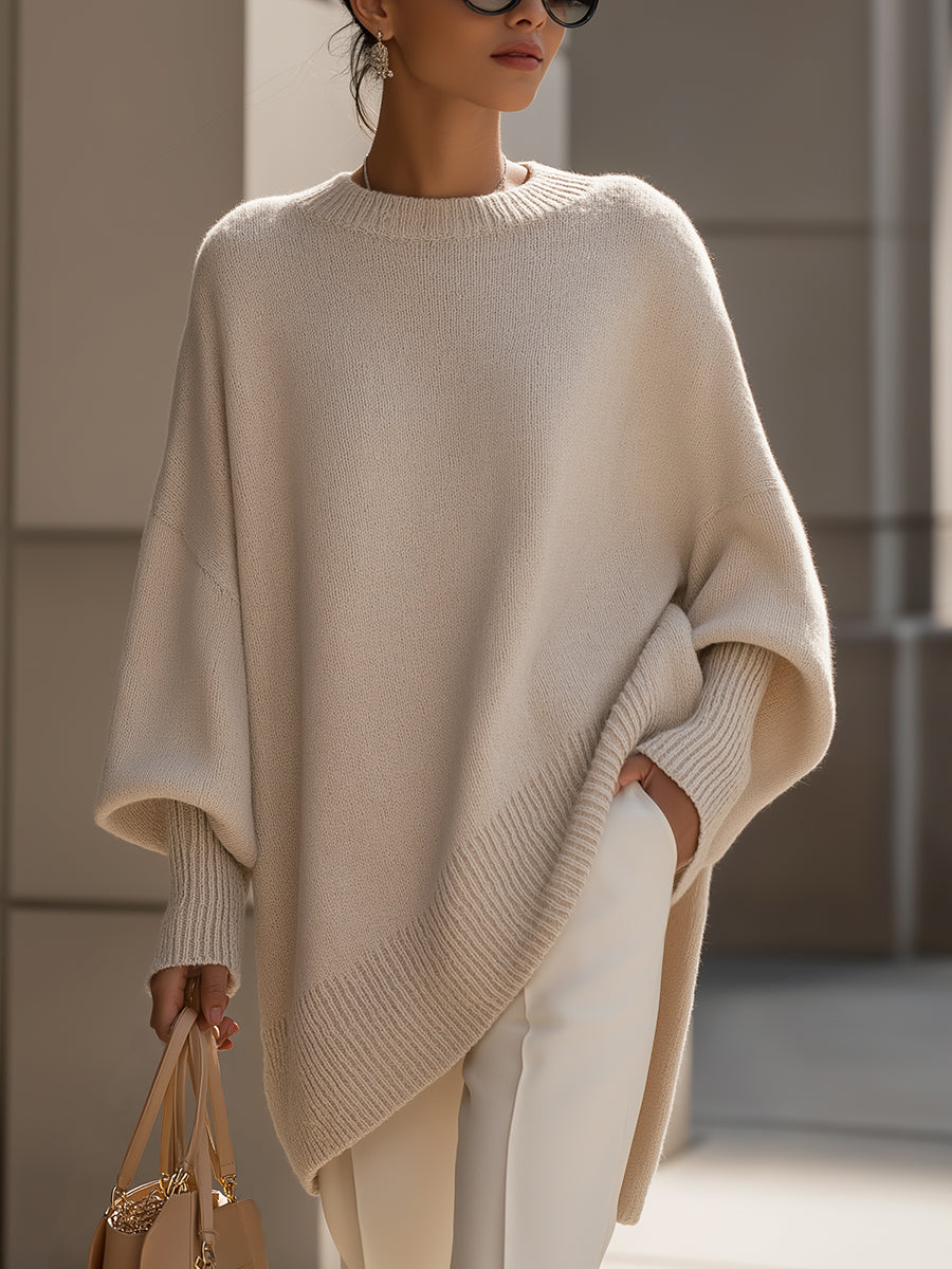 Clarisse | Lockerer Pullover mit weitem Kragen