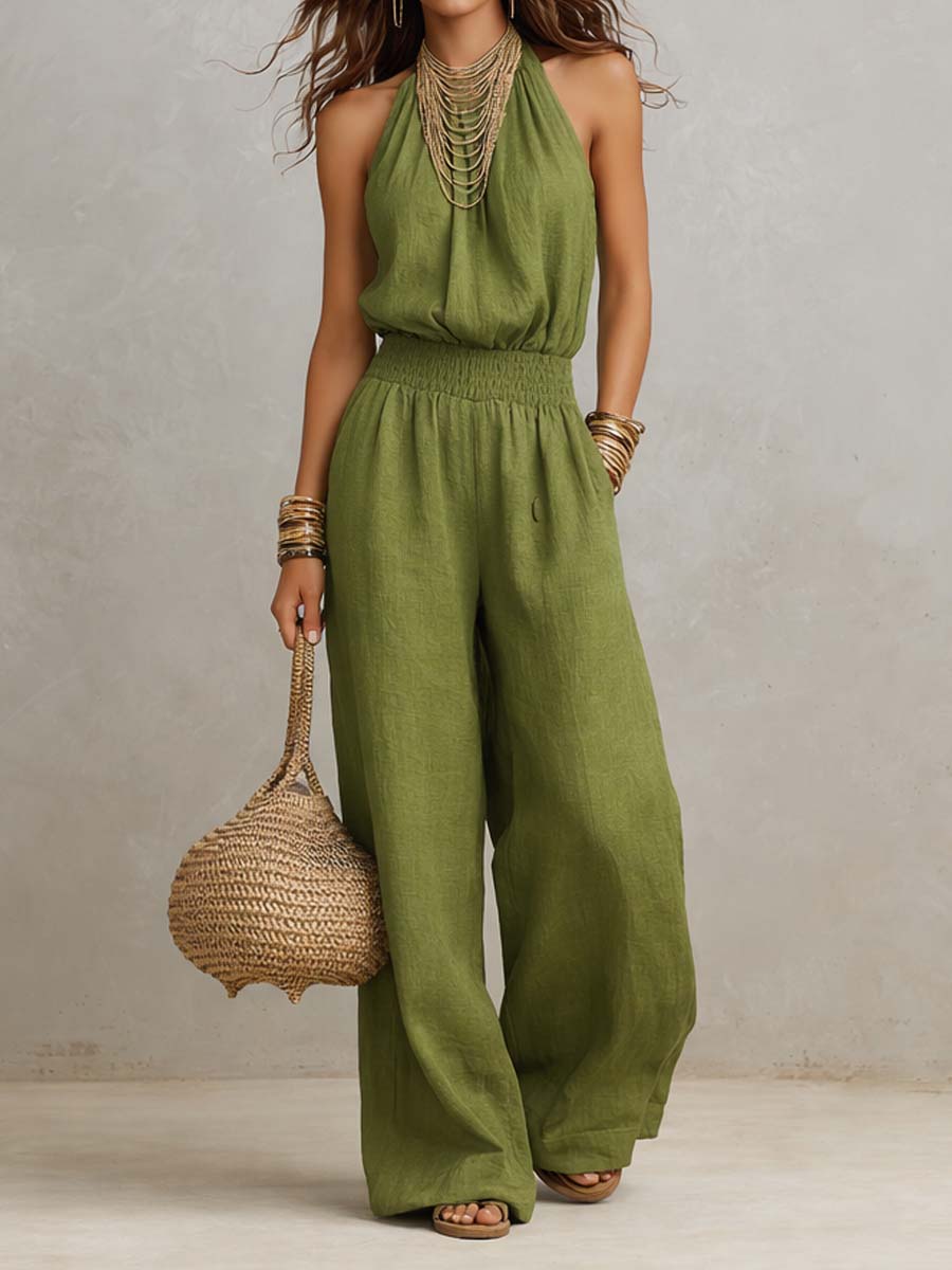 Valeria – Eleganter Jumpsuit mit weitem Bein