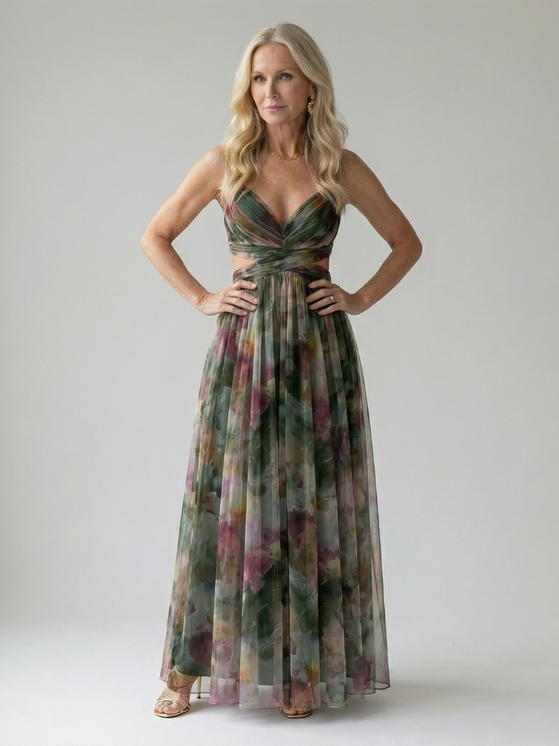 Élise | Wickel-Maxikleid mit Farbverlauf