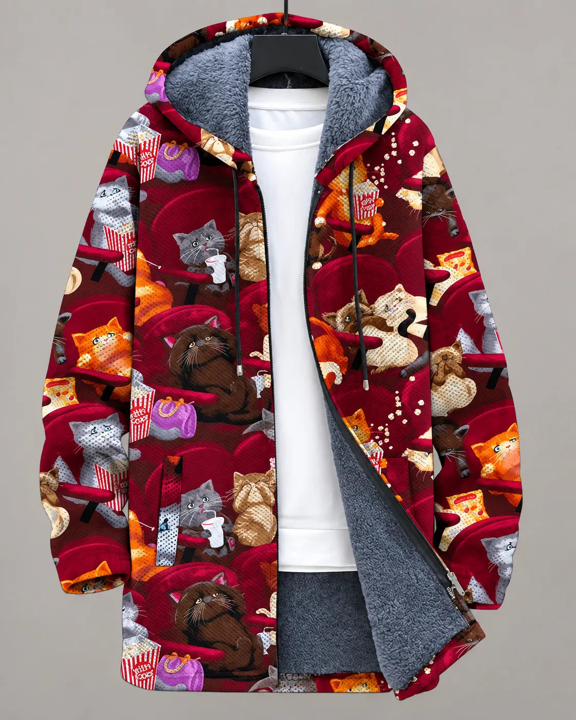 Elara | Kapuzenjacke mit künstlerischem Augenprint