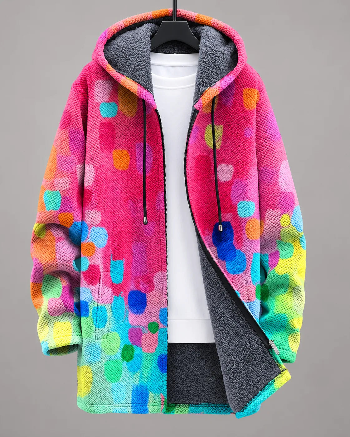 Celestine | Kapuzenjacke mit geometrischem Muster