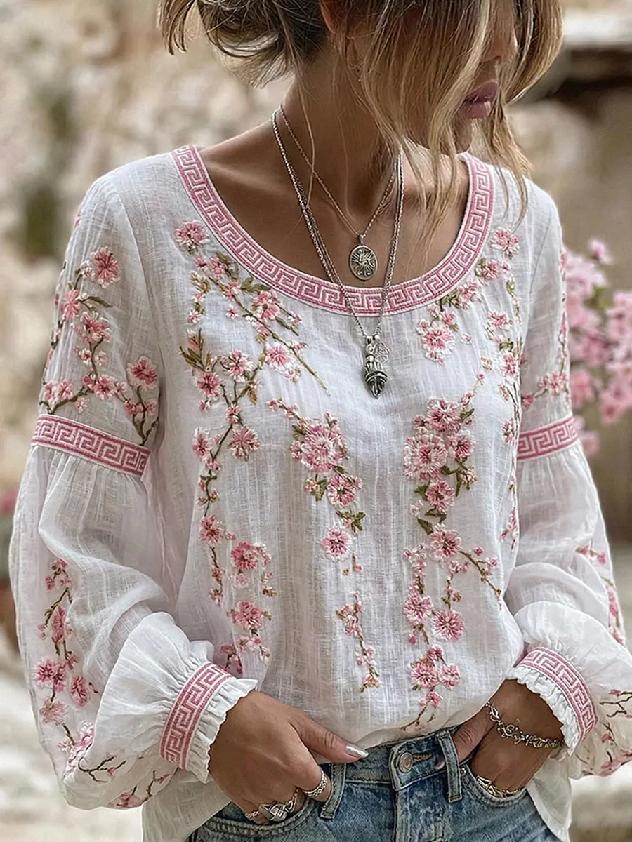 Mary | Bluse mit Blumenmuster