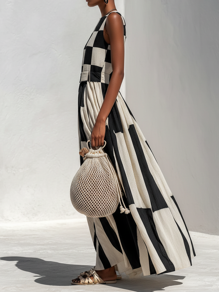 Chloé - Geometrisches Maxikleid
