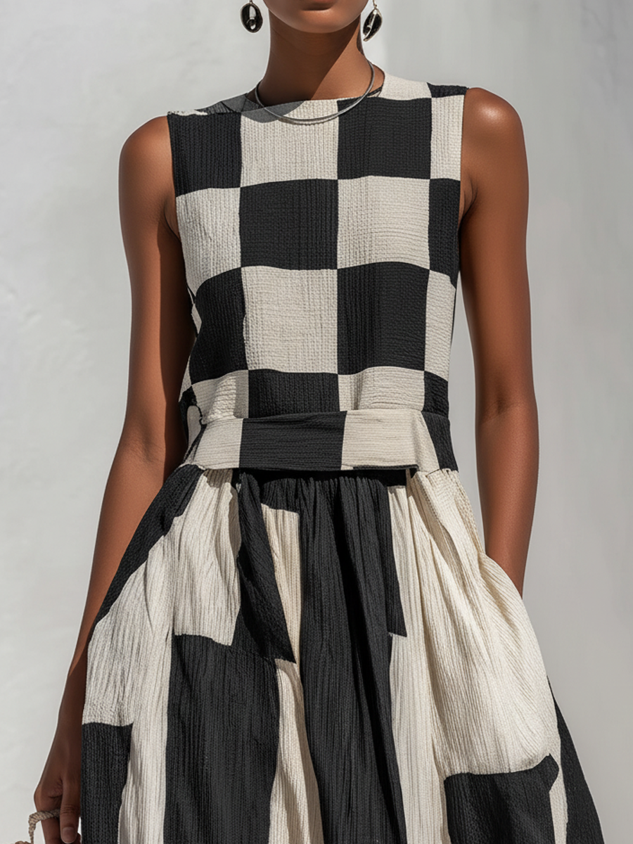 Chloé - Geometrisches Maxikleid