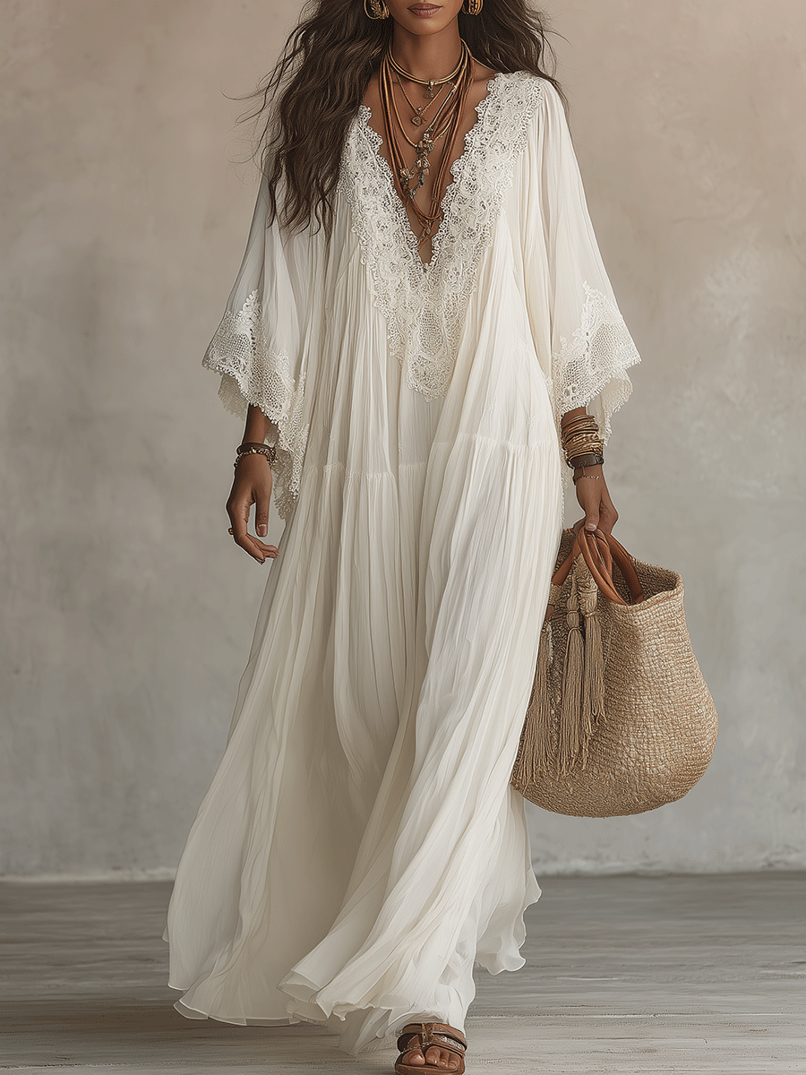 Elara – Luftiges Maxikleid im Boho-Stil
