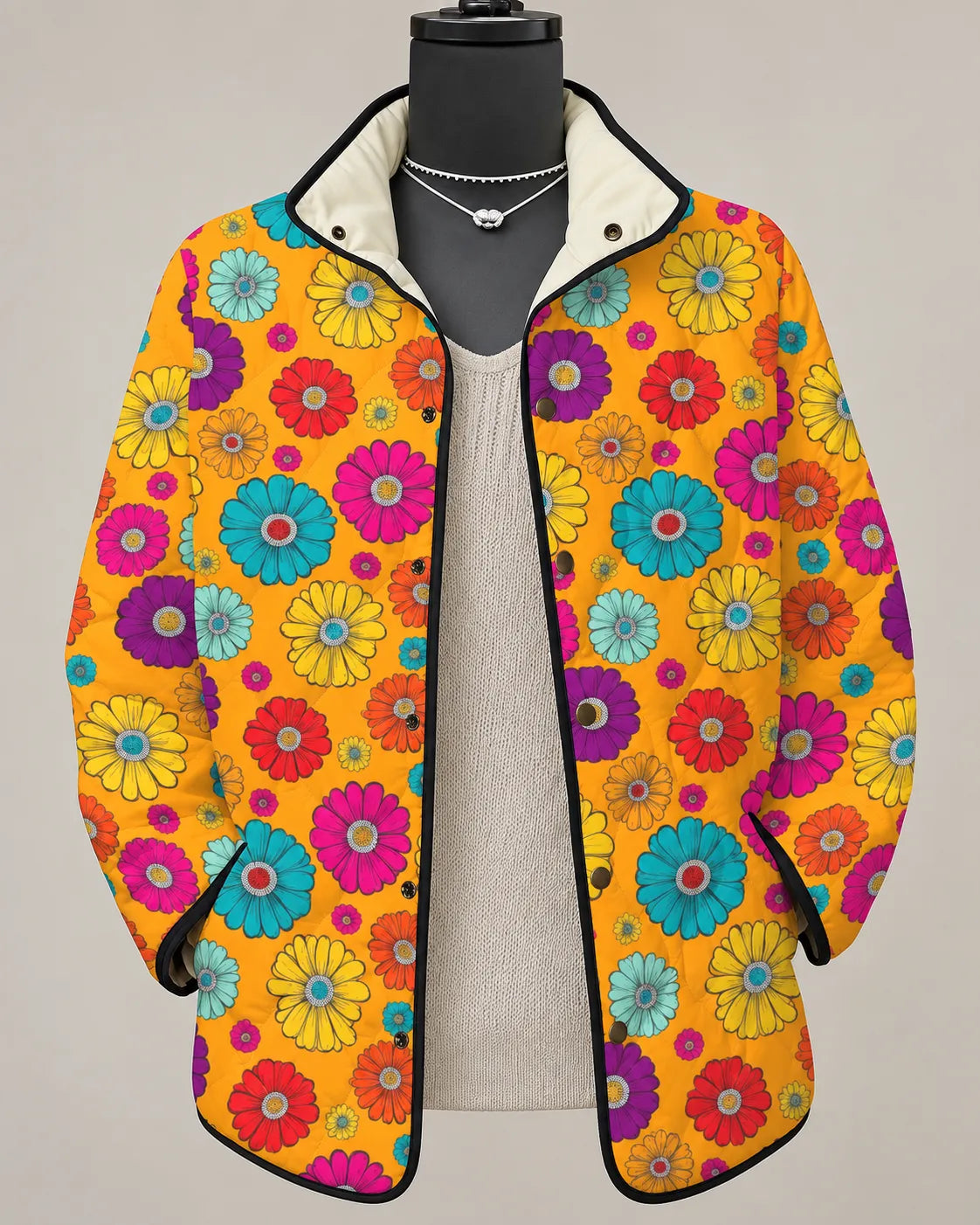 Marigold Fröhliche Jacke mit Blütenprint