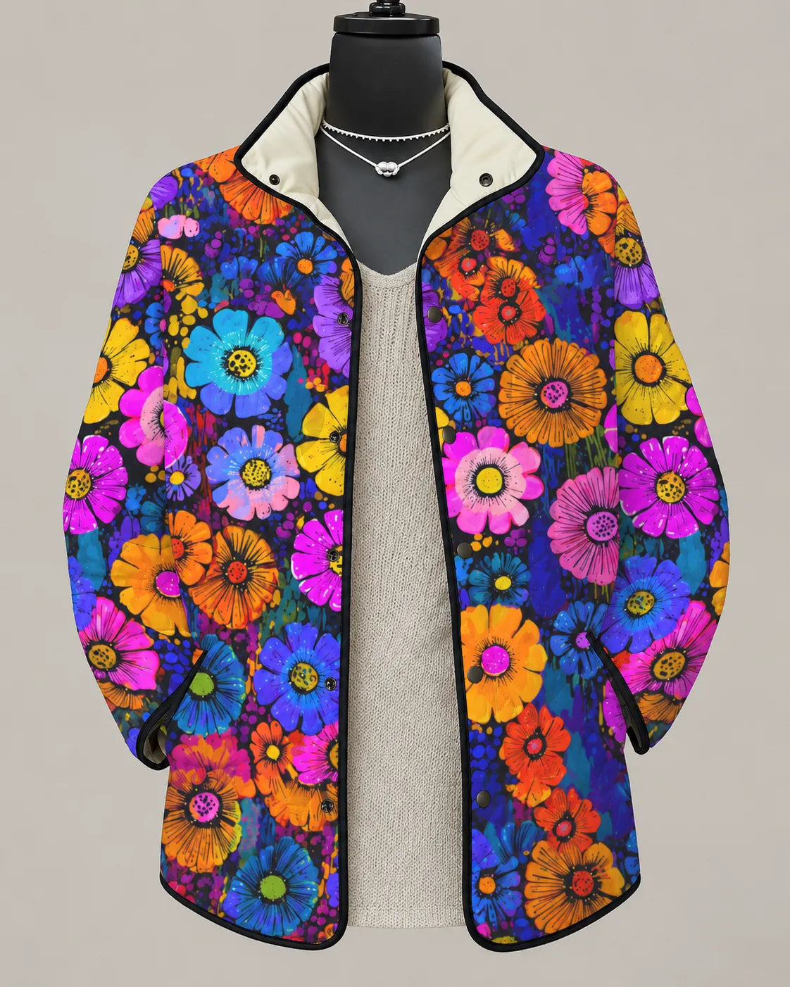 Celestine Lebendige Jacke mit Gartenprint