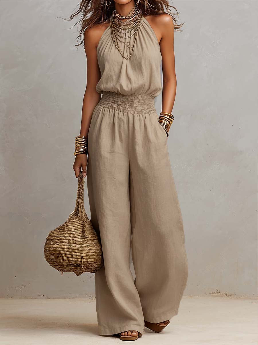 Valeria – Eleganter Jumpsuit mit weitem Bein