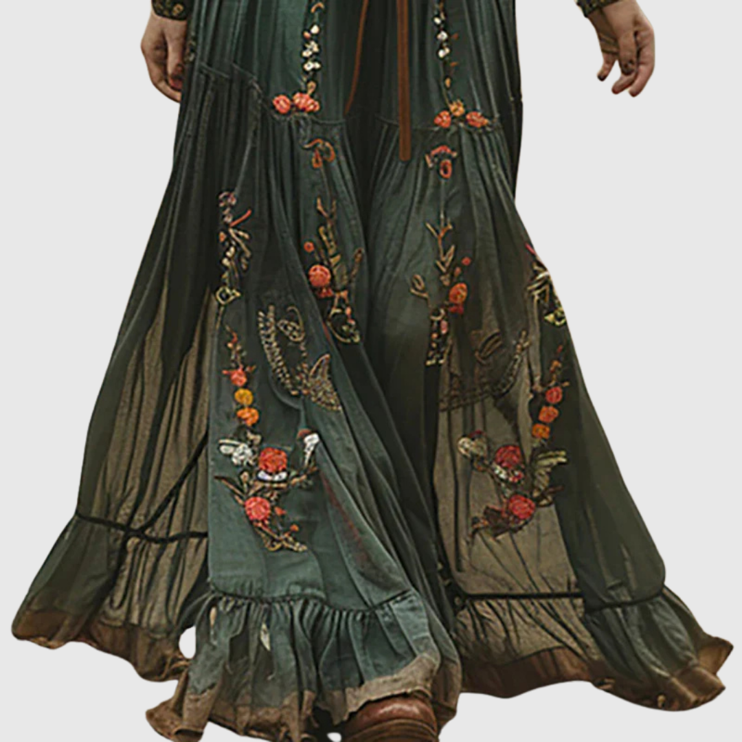 ALINA SOLEIL | ROMANTISCHES BOHO-MAXIKLEID
