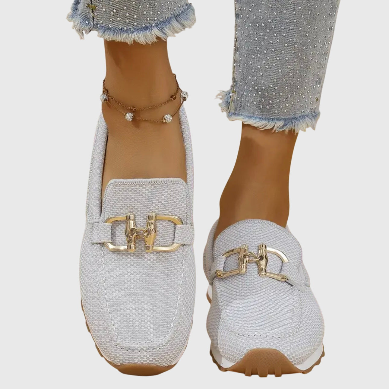 Loafer aus echtem Leder mit Horsebit-Detail für hohen Tragekomfort