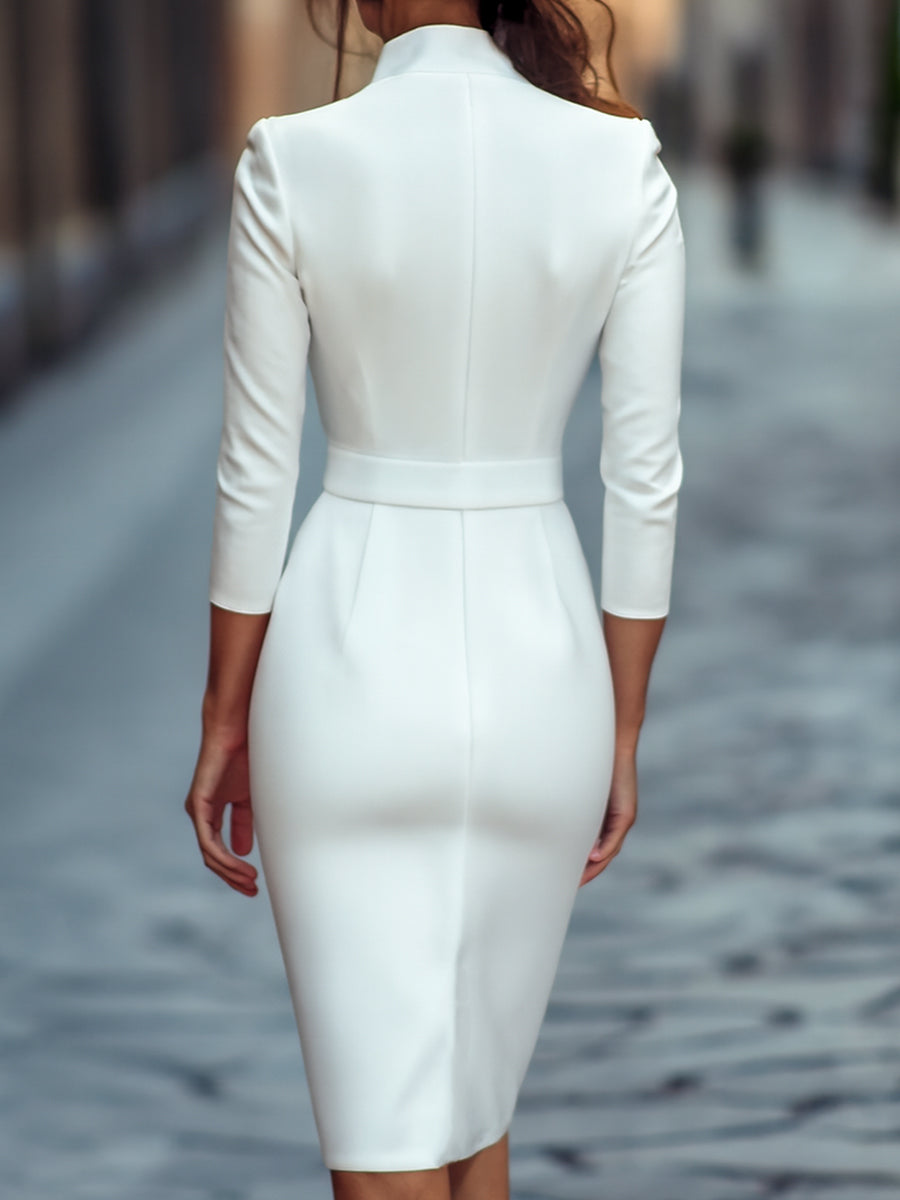 Maisie | Wickel-Midikleid mit Gürtel