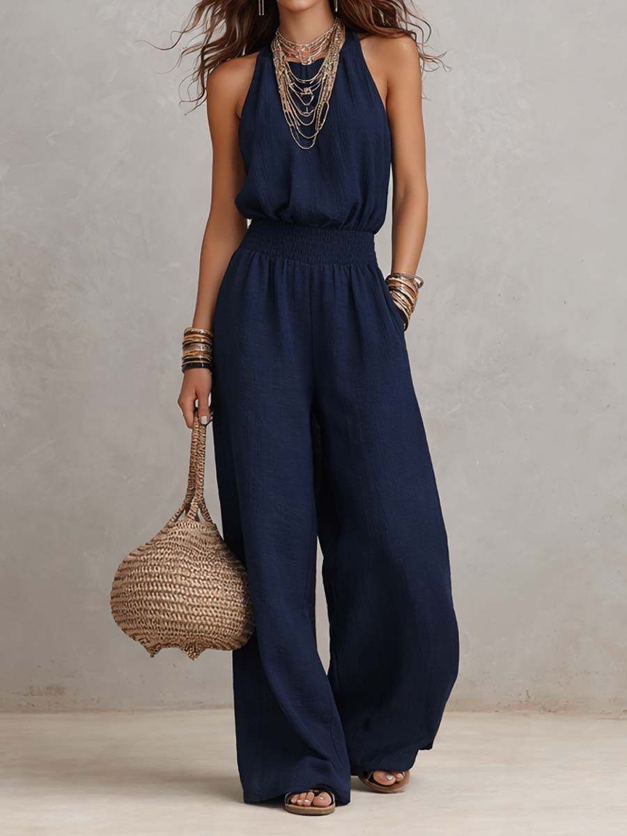 Valeria – Eleganter Jumpsuit mit weitem Bein