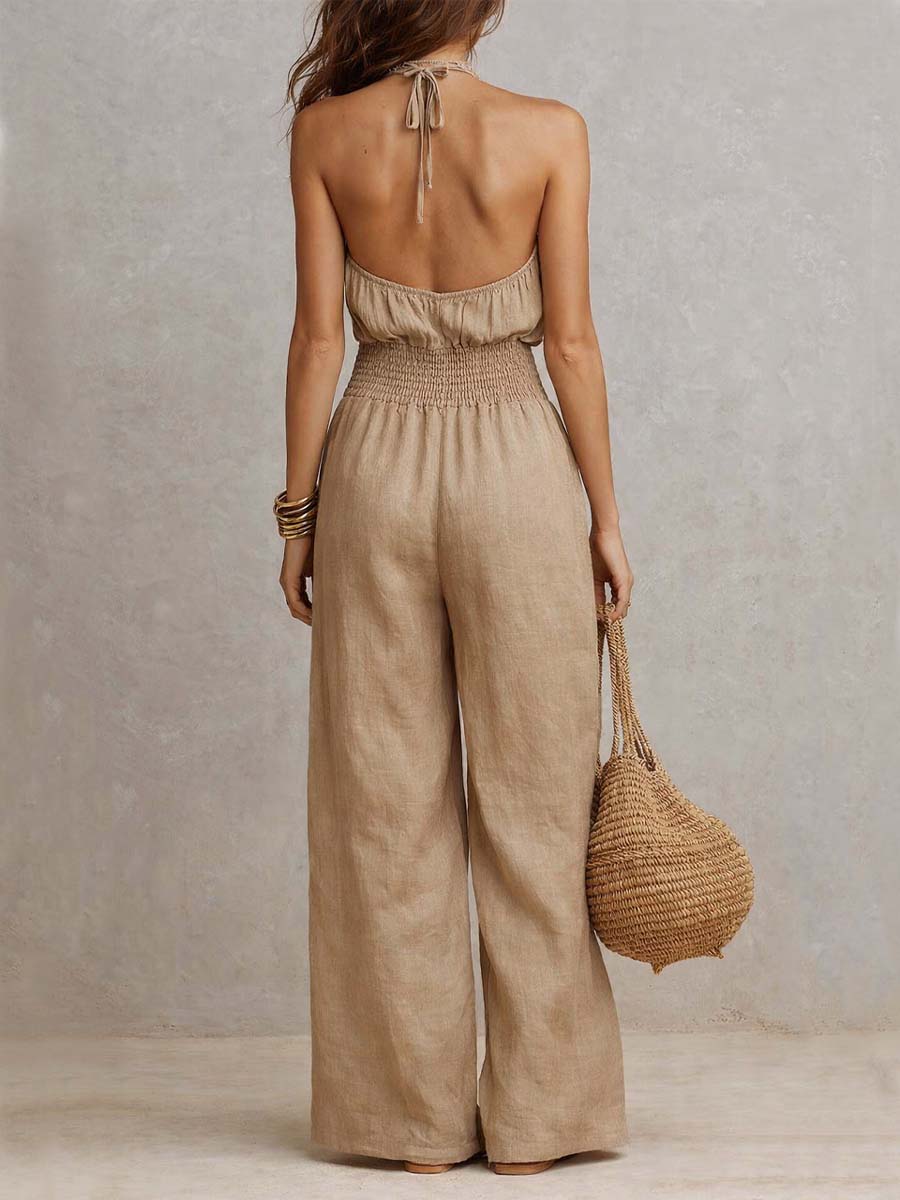 Valeria – Eleganter Jumpsuit mit weitem Bein