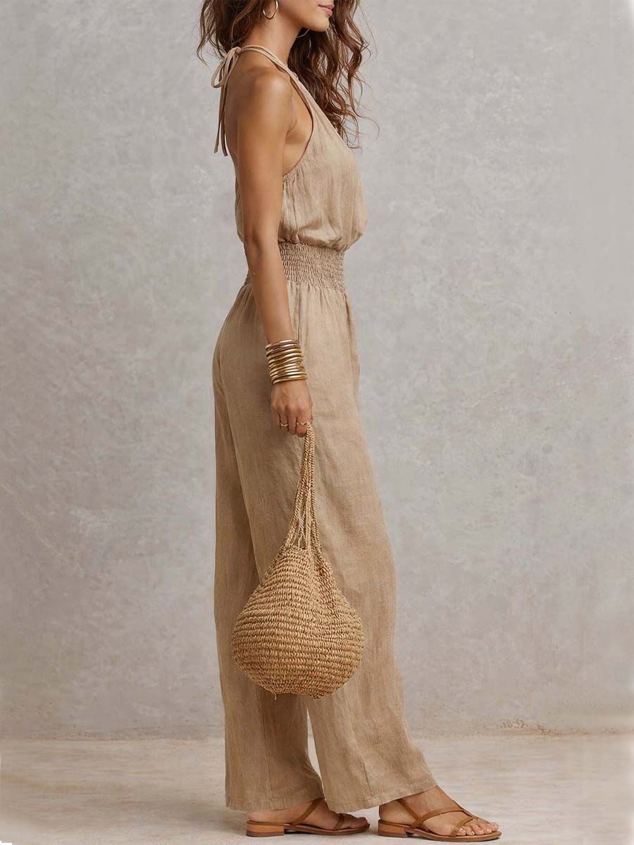 Valeria – Eleganter Jumpsuit mit weitem Bein