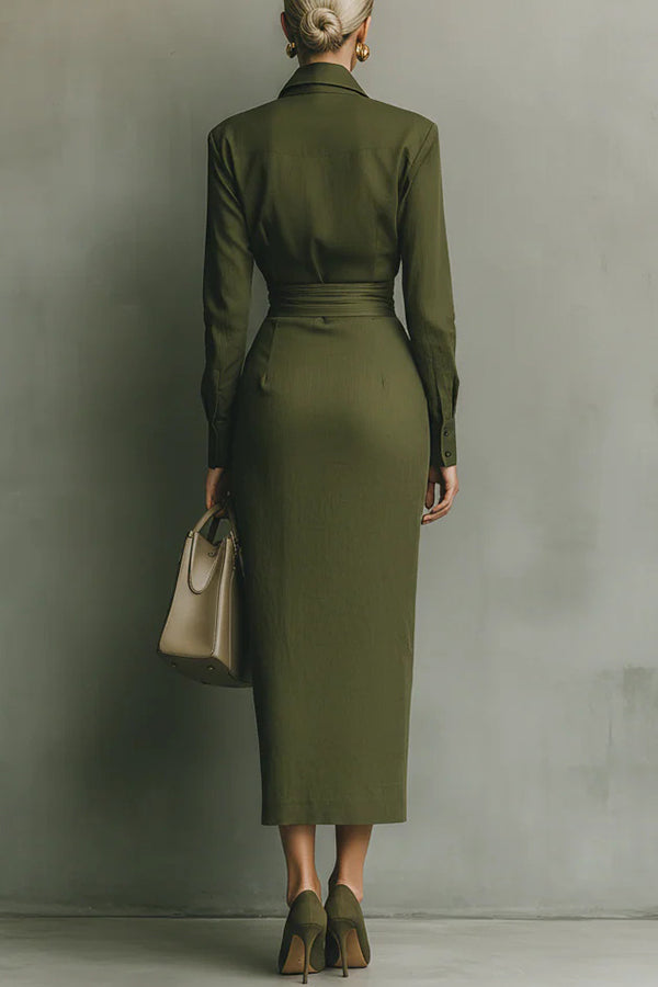 MELIORA | MAXIKLEID IN WICKELOPTIK