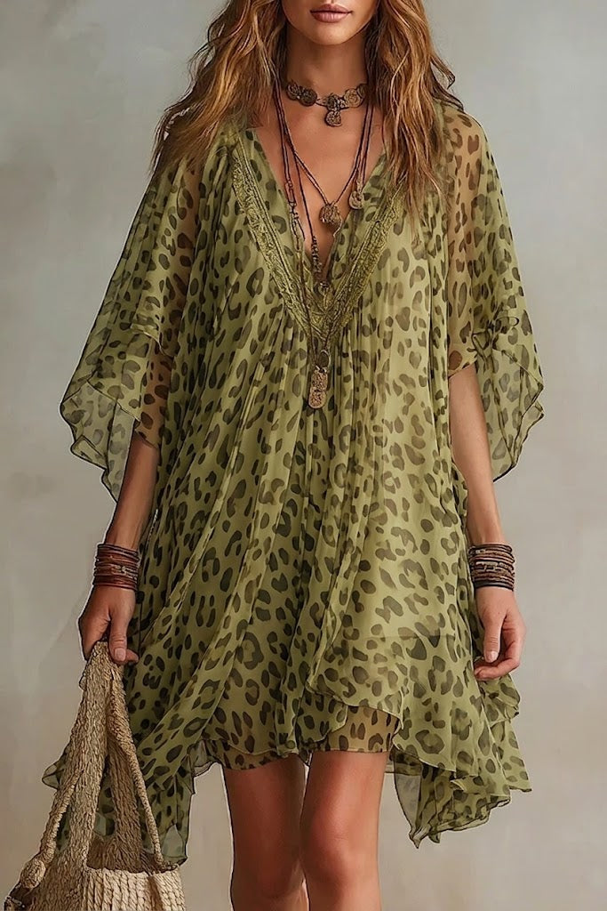 Thyra – Luftiges Leopardenkleid