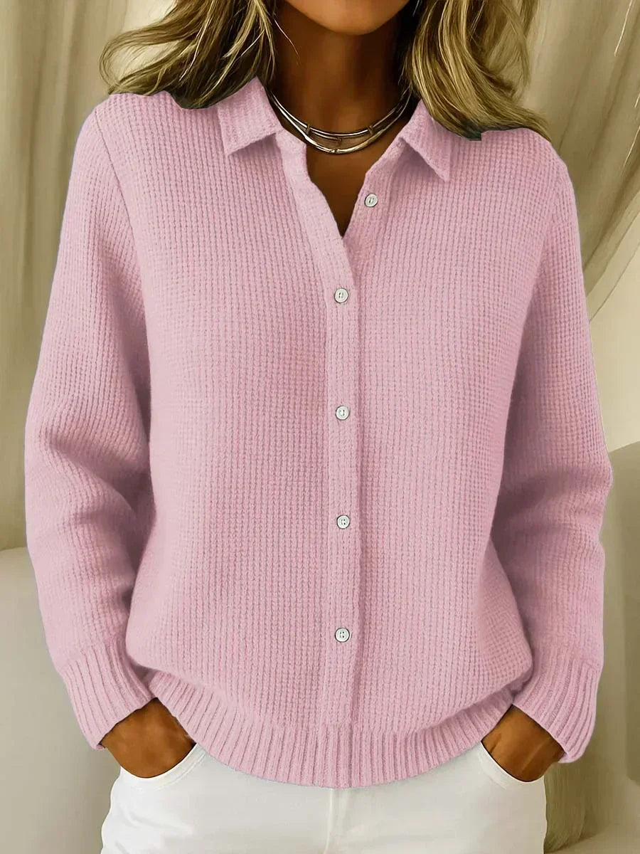 KATRINA™ | Strukturierte Strickjacke mit Knöpfen