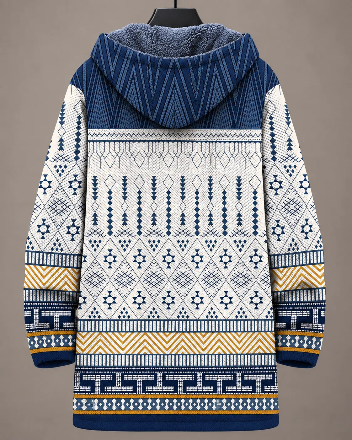 Elara Heritage-Kapuzenjacke mit Geometrischem Muster