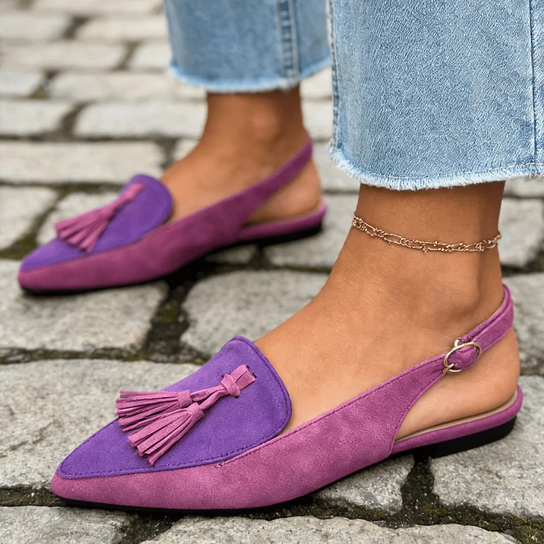 Marisa Slingback-Mules mit Quasten