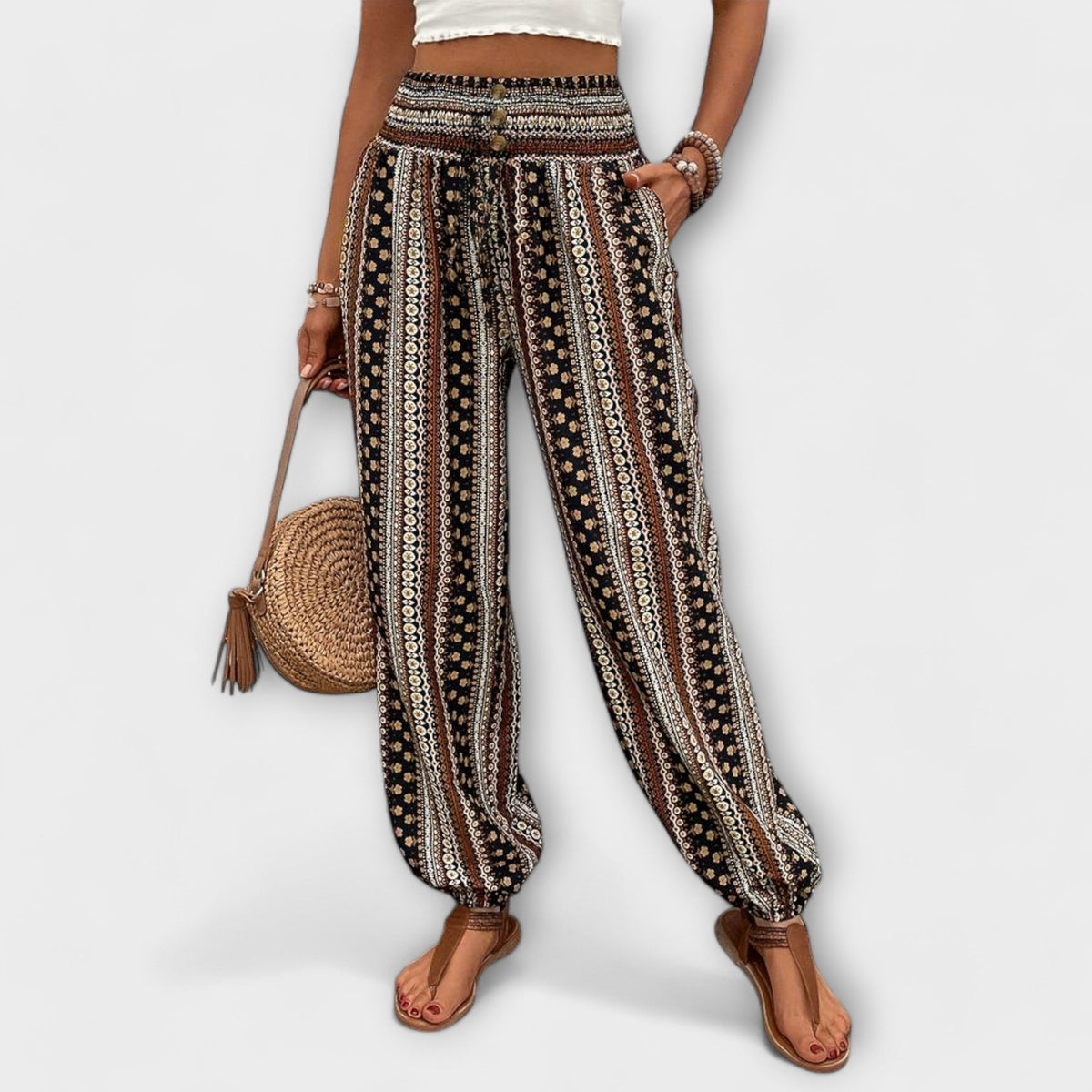 Gwen™ - Hose mit ethnischem Muster