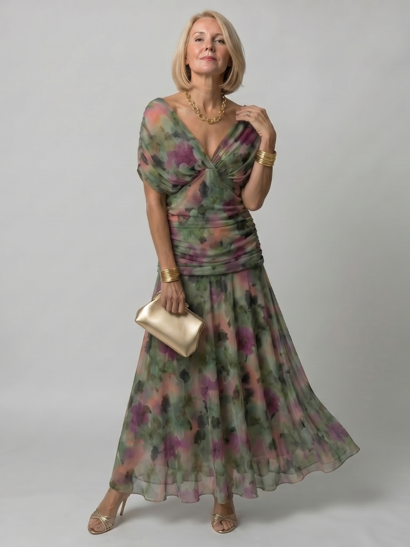 Calen | Luftiges Midikleid mit freien Schultern