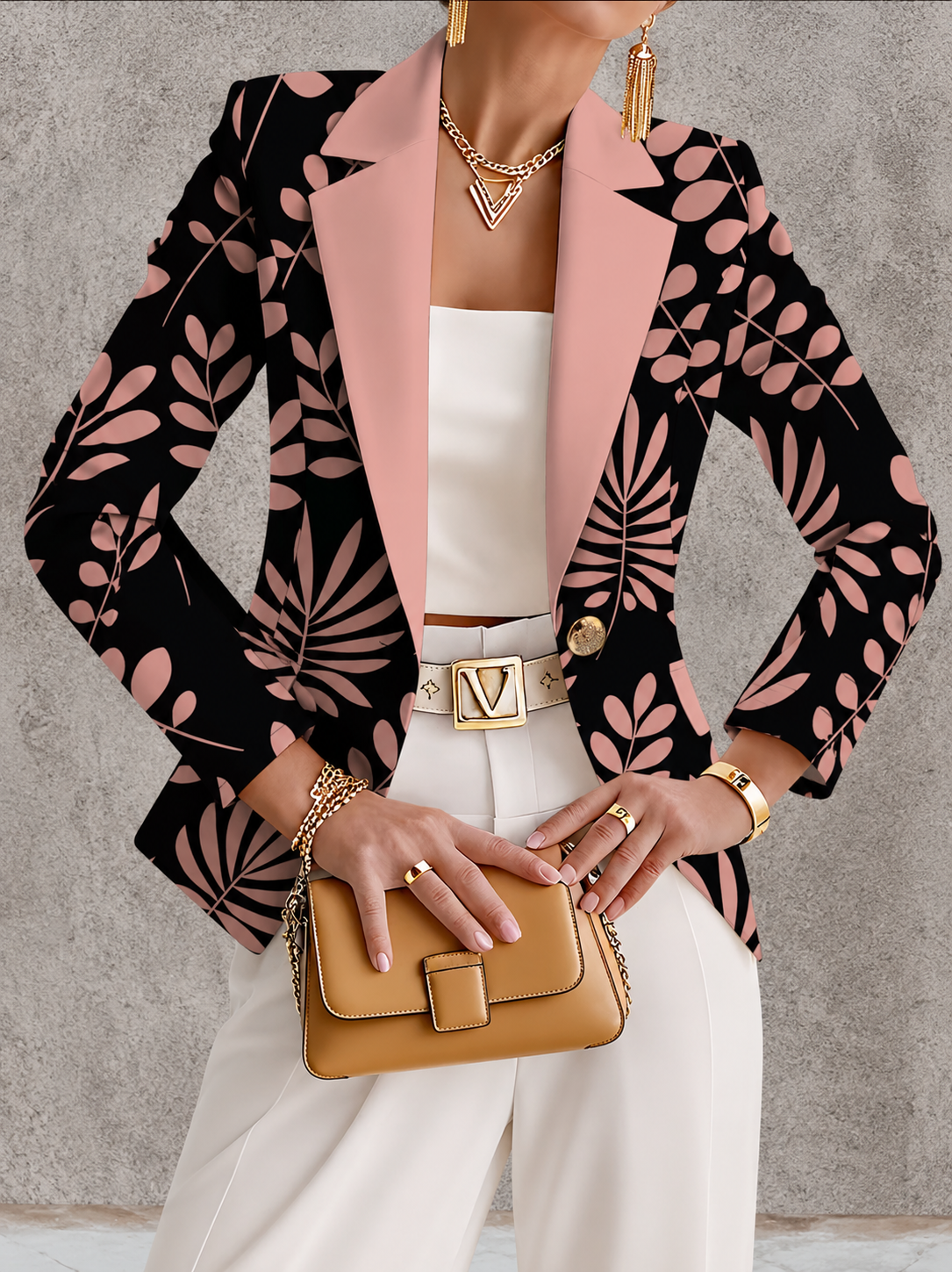 Lorraine | Blazer mit botanischem Print