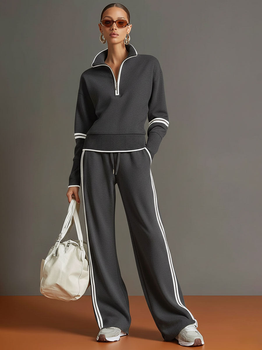 Marietta | Bluse und Hose mit weitem Bein